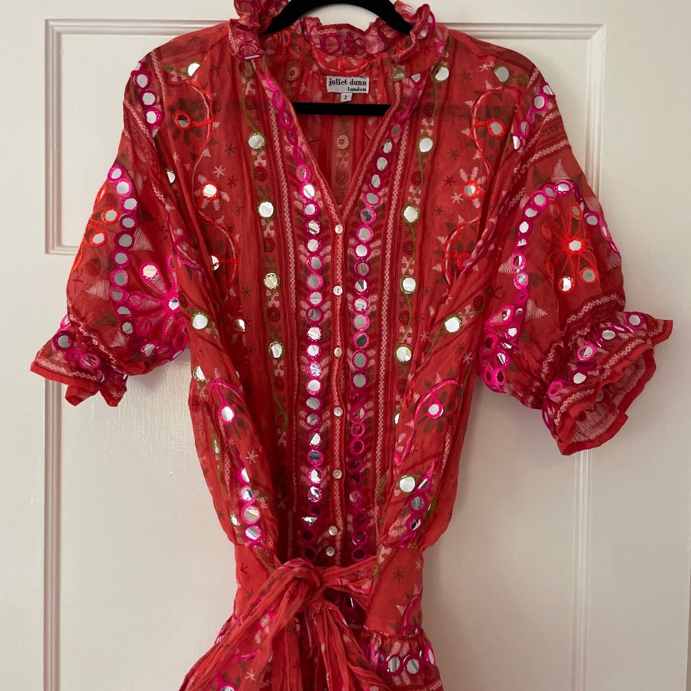 Juliet Dunn Blouson Dress